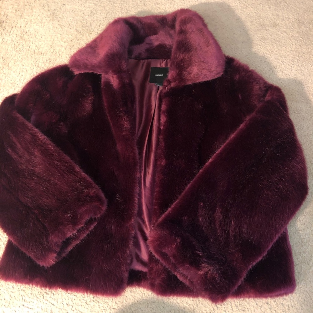 Faux fur jacket